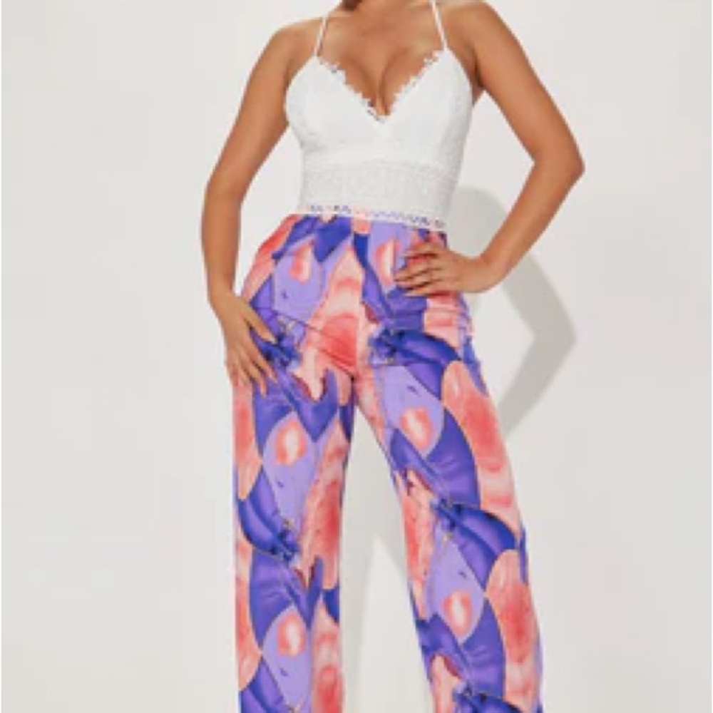 Delphie Jumpsuit - Purple/combo